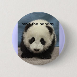 Badge Rond 5 Cm le baby_panda, sauvent les pandas