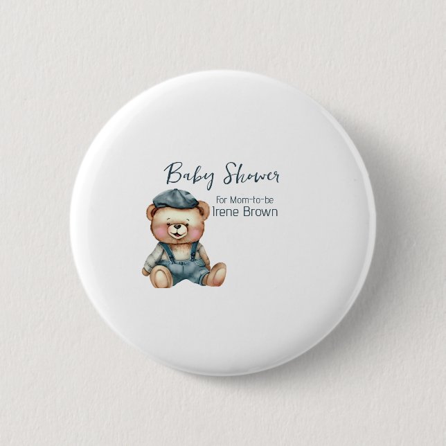 Badge Rond 5 Cm Le Baby shower Charmant (Devant)