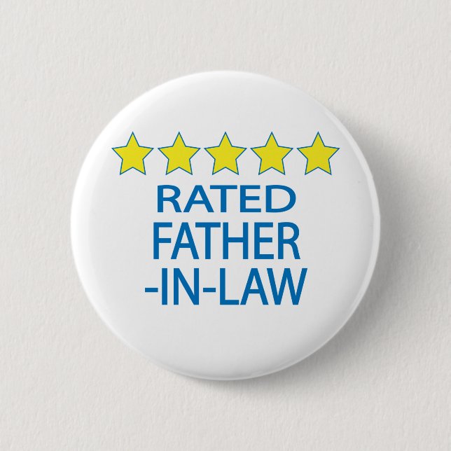 Badge Rond 5 Cm Le beau-père cinq étoiles (Devant)