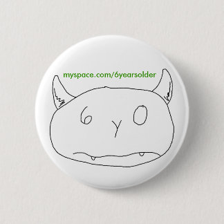 Badge Rond 5 Cm Le bébé a dessiné un monstre