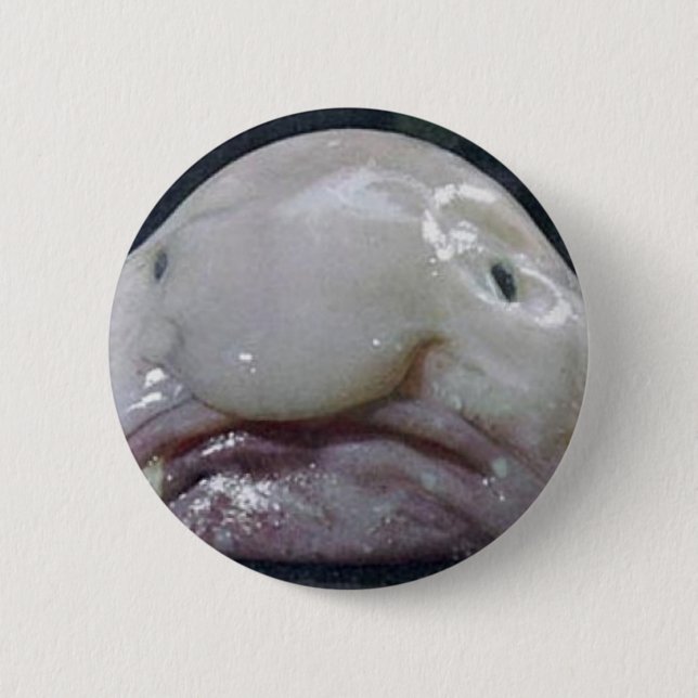 Badge Rond 5 Cm Le Blobfish (Devant)