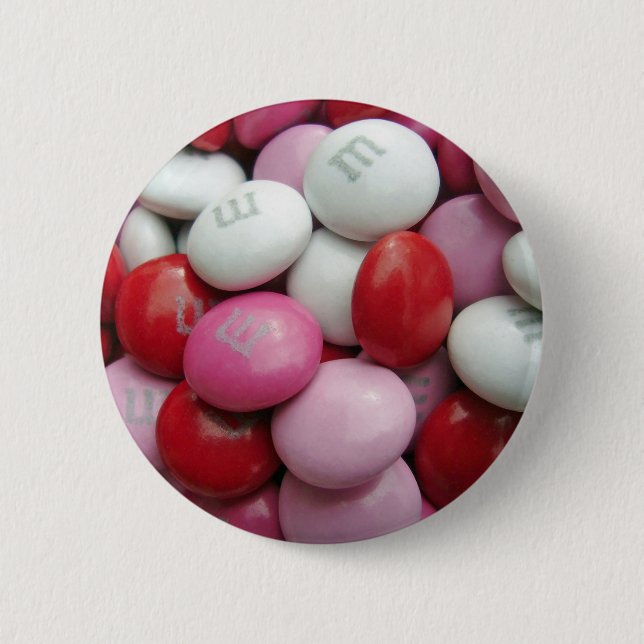 Badge Rond 5 Cm Le bonbon de Saint-Valentin (Devant)