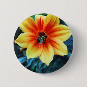 Badge Rond 5 Cm "Le bourdon avide"