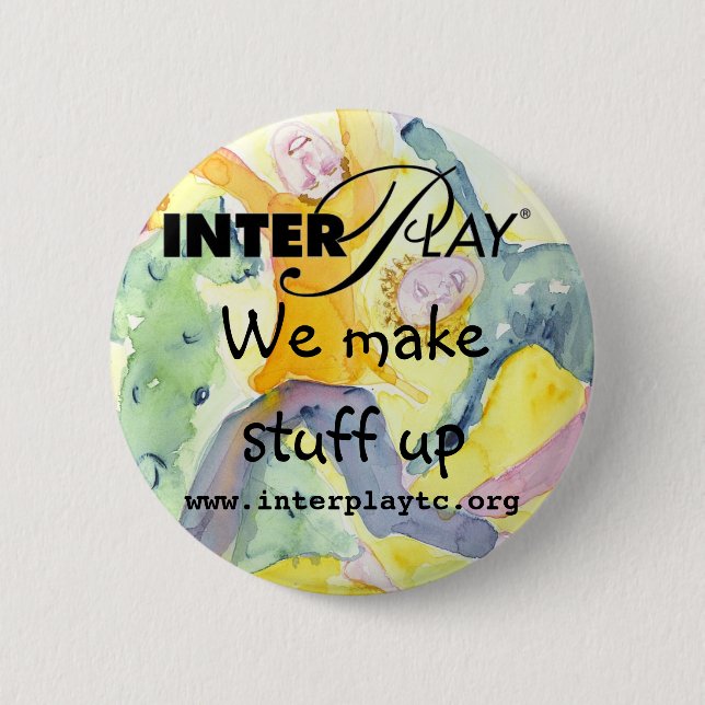 Badge Rond 5 Cm le bouton, composent la substance (Devant)