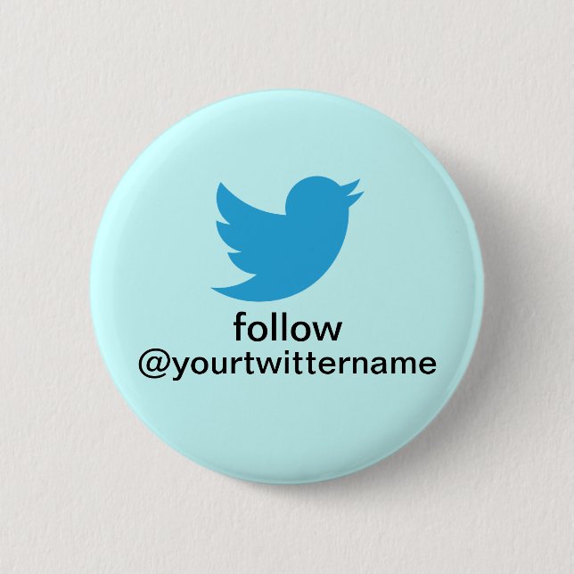 Badge Rond 5 Cm Le bouton de gazouillement se promeuvent ! (Devant)