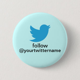 Badge Rond 5 Cm Le bouton de gazouillement se promeuvent !