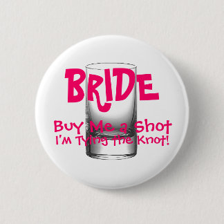 Badge Rond 5 Cm Le bouton de la jeune mariée