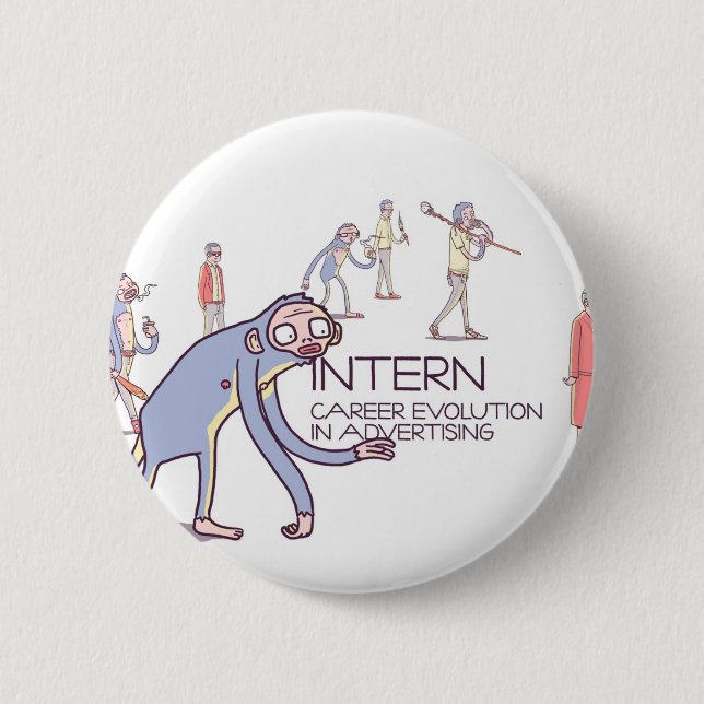 Badge Rond 5 Cm Le bouton de l'interne (Devant)