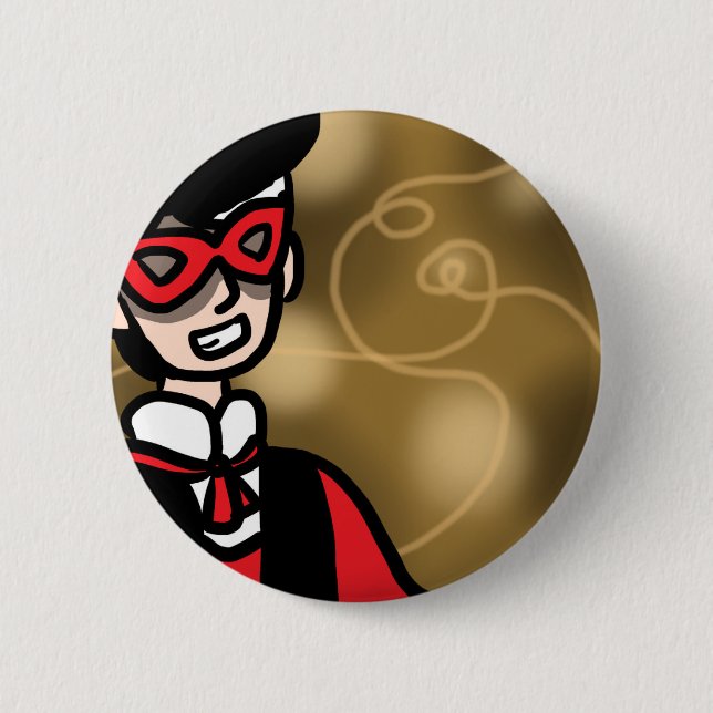 Badge Rond 5 Cm Le bouton de magicien (Devant)