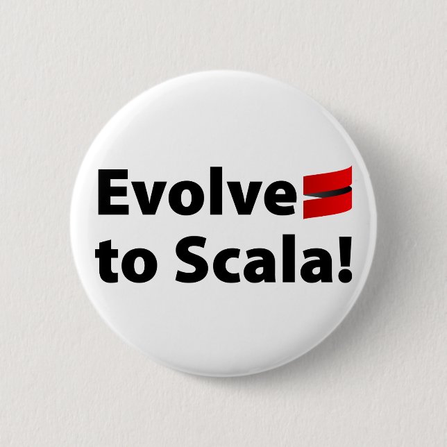 Badge Rond 5 Cm Le bouton de Scala, évoluent le logo (Devant)