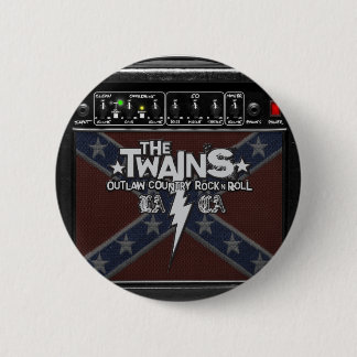 Badge Rond 5 Cm Le bouton de TWAINS Dixie ampère !