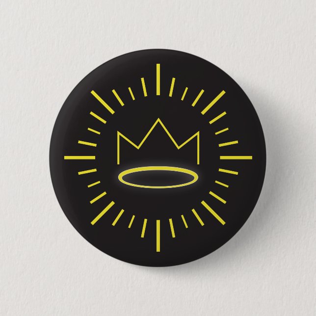 Badge Rond 5 Cm Le bouton juste de roi (Devant)
