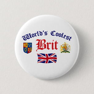 Badge Rond 5 Cm Le Britannique le plus frais du monde
