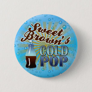 Badge Rond 5 Cm Le bruit froid de Brown doux