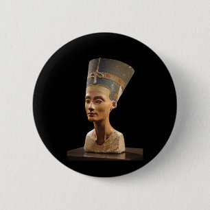 Badge Rond 5 Cm Le buste de la Reine Nefertiti