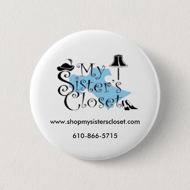 Badge Rond 5 Cm Le cabinet de ma soeur (Devant)
