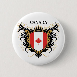 Badge Rond 5 Cm Le Canada [personnalisez]