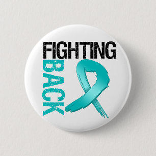 Badge Rond 5 Cm Le cancer de l'ovaire contre-attaqué