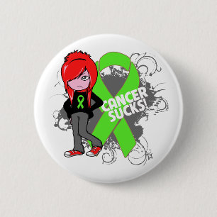 Badge Rond 5 Cm Le Cancer de lymphome suce