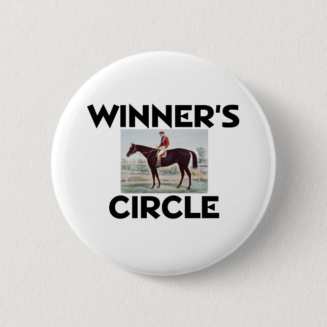 Badge Rond 5 Cm Le cercle du gagnant SUPÉRIEUR (Devant)