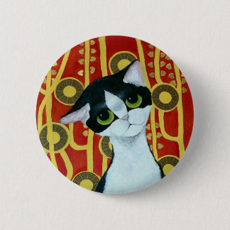 Badge Rond 5 Cm Le chat de Klimt