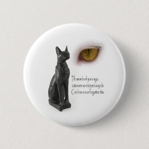 Badge Rond 5 Cm Le chat étaient des dieux