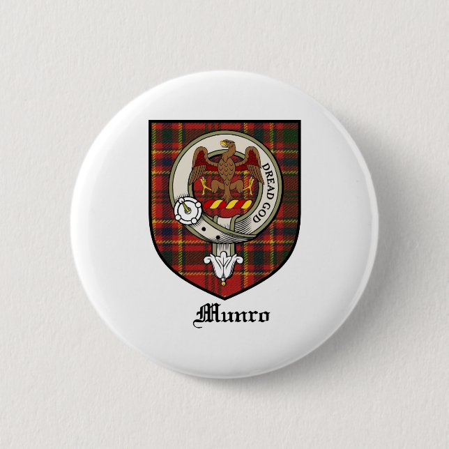 Badge Rond 5 Cm Le clan de Munro Crest le tartan d'insigne (Devant)