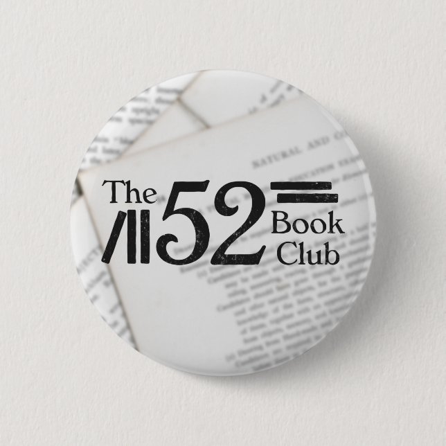 Badge Rond 5 Cm Le club de 52 livres (Devant)