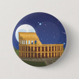 Badge Rond 5 Cm Le Colisée De Rome