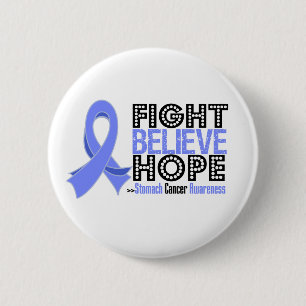 Badge Rond 5 Cm Le combat croient l'espoir - cancer de l'estomac