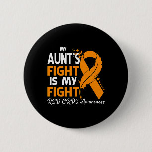 Badge Rond 5 Cm Le combat de ma tante est mon combat Rsd Crps sens