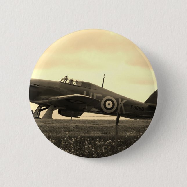 Badge Rond 5 Cm Le combattant brouillé pour décollent (Devant)