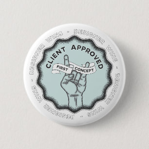 Badge Rond 5 Cm Le concepteur gagne #1