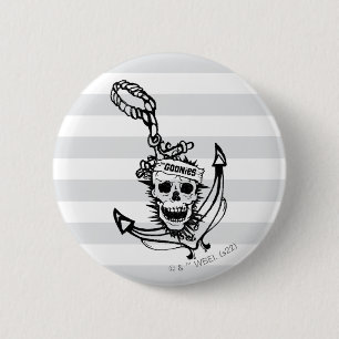 Badge Rond 5 Cm Le crâne et l'Ancre des Goonies