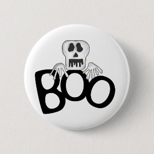 Badge Rond 5 Cm Le crâne huent