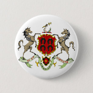 BADGE ROND 5 CM LE CREST DE MARÉCHAL-FERRANT
