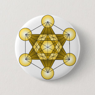 Badge Rond 5 Cm Le cube de Metatron