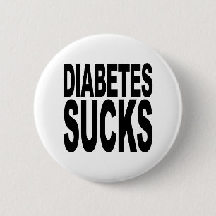Badge Rond 5 Cm Le diabète suce