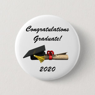 Badge Rond 5 Cm Le diplômé -