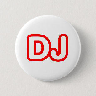 BADGE ROND 5 CM LE DJ