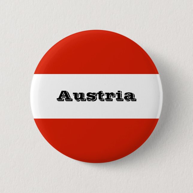 Badge Rond 5 Cm Le drapeau autrichien (Devant)