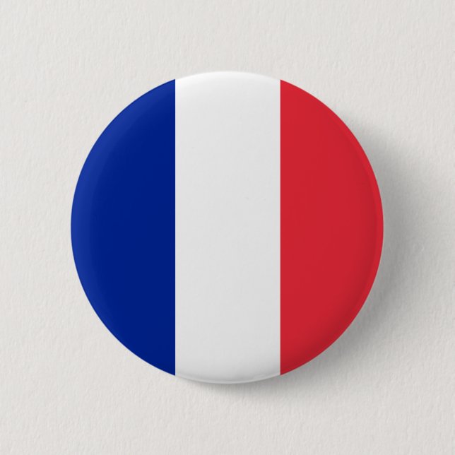Badge Rond 5 Cm Le drapeau de la France (Devant)