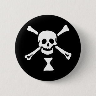 Badge Rond 5 Cm Le drapeau de pirate authentique d'Emanuel Wynne