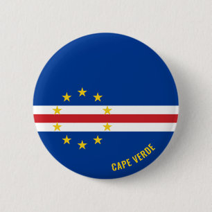 Badge Rond 5 Cm Le drapeau du Cap Vert charmant patriotique