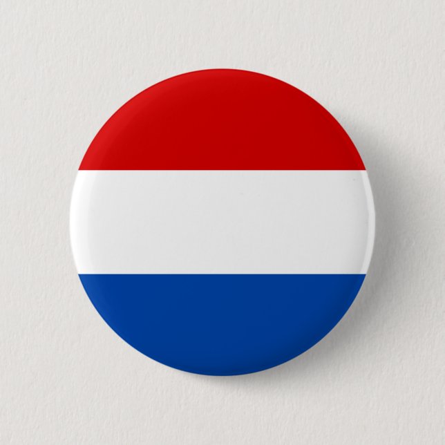 Badge Rond 5 Cm Le drapeau néerlandais (Devant)