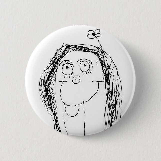 Badge Rond 5 Cm Le Drawing de Your Child (Devant)