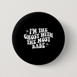 Badge Rond 5 Cm Le Fantôme Avec Le Plus Bébé Drôle Halloween Horre