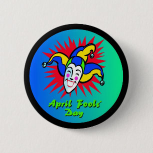 Badge Rond 5 Cm Le farceur d'imbécile d'avril
