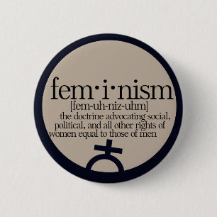 Badge Rond 5 Cm Le féminisme défini
