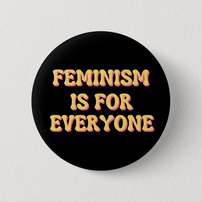 Badge Rond 5 Cm Le féminisme est pour tous (Devant)